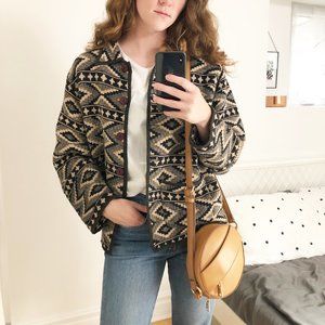 NWT Vintage Hand Woven Western Aztec Jacket Coat